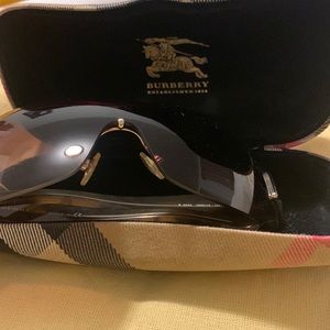 Burberry Brown shield gradient sunglasses